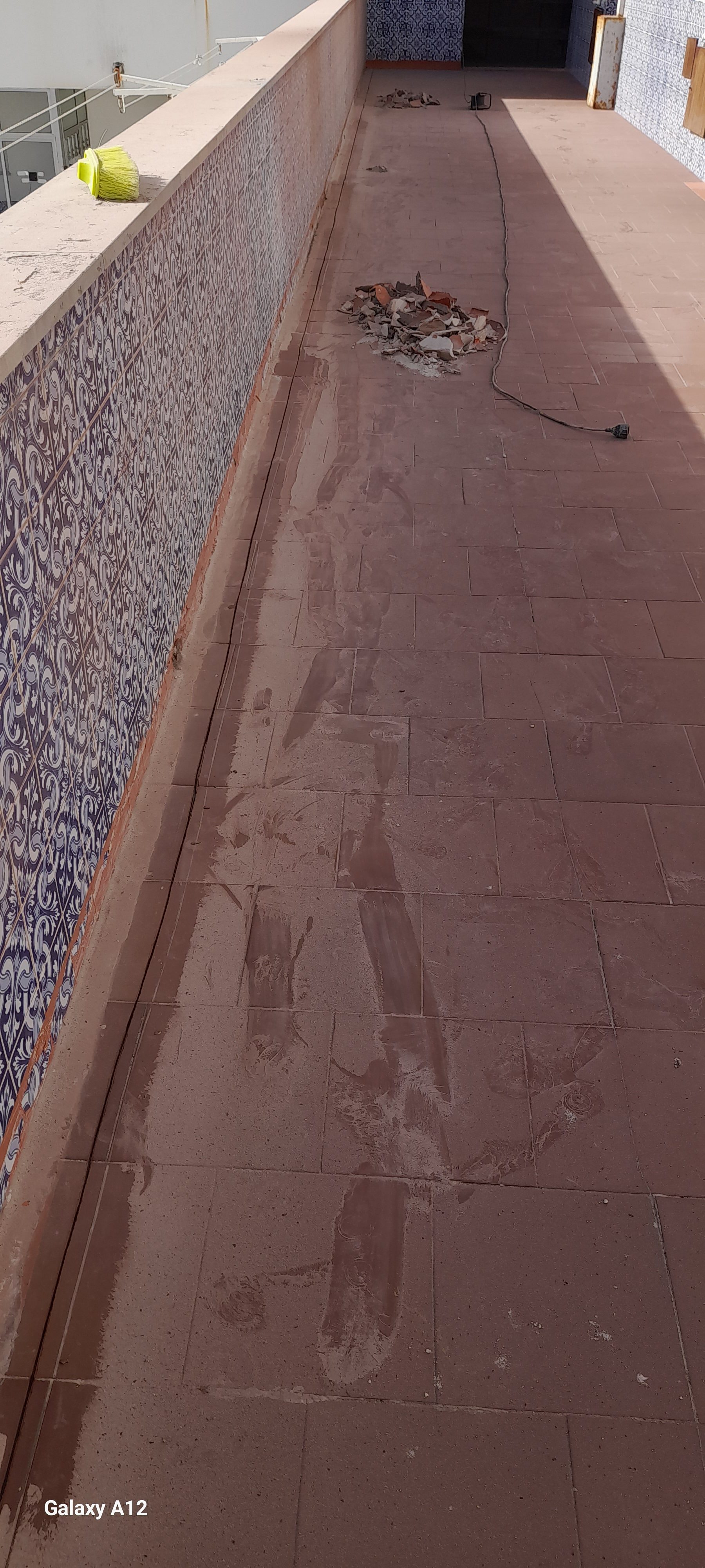 Trabalho de remodelação e peças